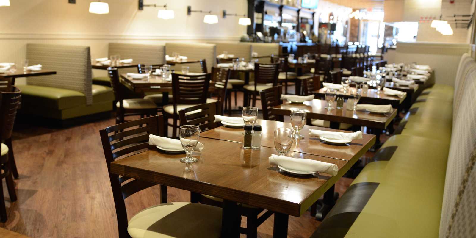 Interior view of restaurant dining room